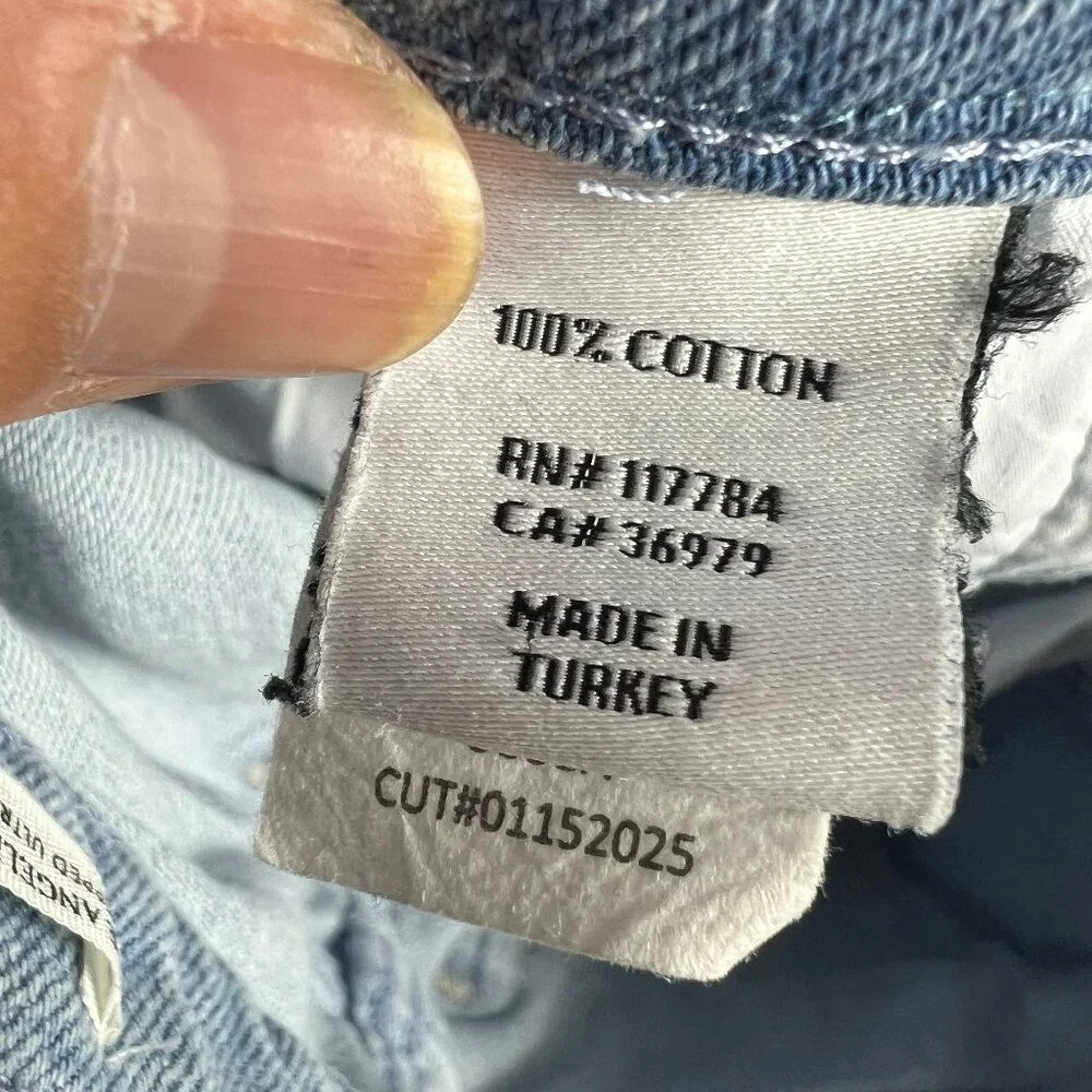 Rails Jeans Women's 26x26* Angeleno Crop Ultra Wide Leg Light Blue Denim Tag 24